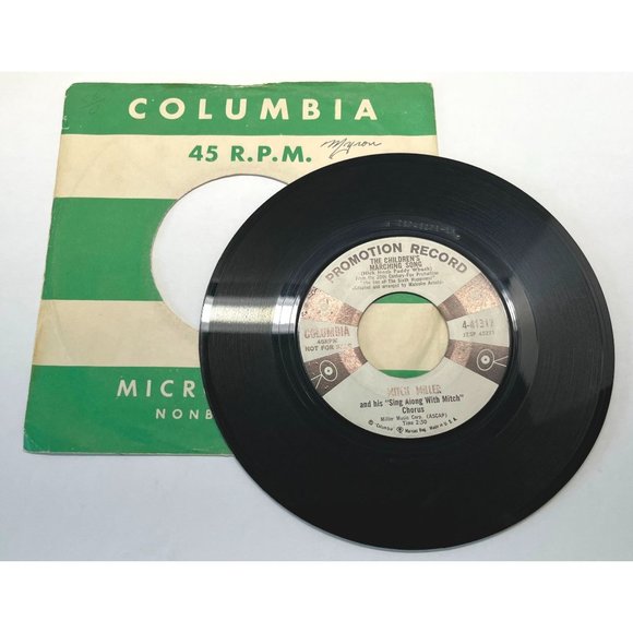 Mitch Miller Carolina in the Morning 45 Pop Vinyl Promo Record Columbia 4-41317 - Picture 4 of 4